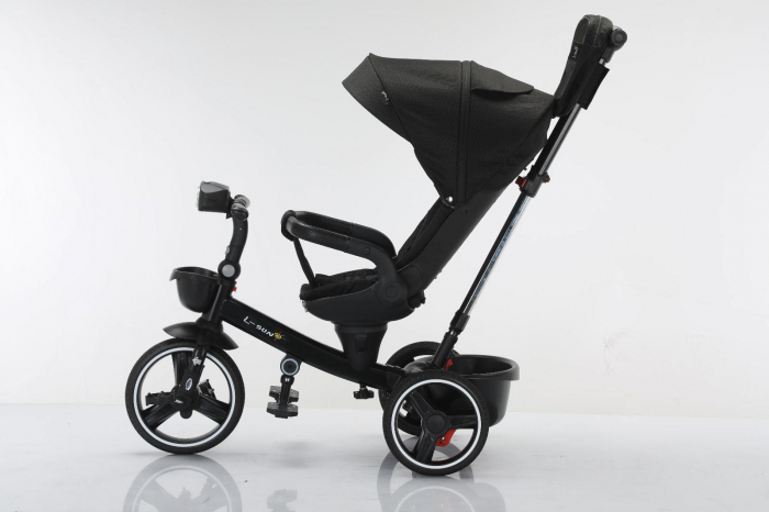 Tricicleta cu scaun reversibil Still, 6-36 luni, cu pozitie de somn, roata cauciuc, cu lumini si muzica, SL06 [7]