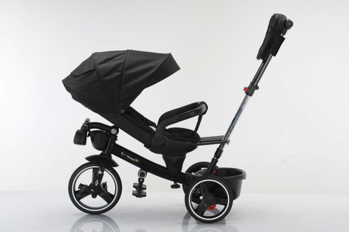 Tricicleta cu scaun reversibil Still, 6-36 luni, cu pozitie de somn, roata cauciuc, cu lumini si muzica, SL06 [8]