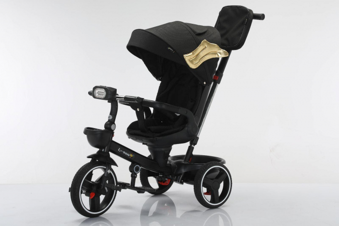 Tricicleta cu scaun reversibil Still, 6-36 luni, cu pozitie de somn, roata cauciuc, cu lumini si muzica, SL06 [2]