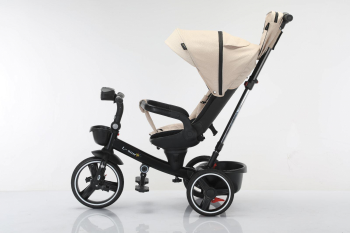 Tricicleta cu scaun reversibil Still, 6-36 luni, cu pozitie de somn, roata cauciuc, cu lumini si muzica, SL06 [5]