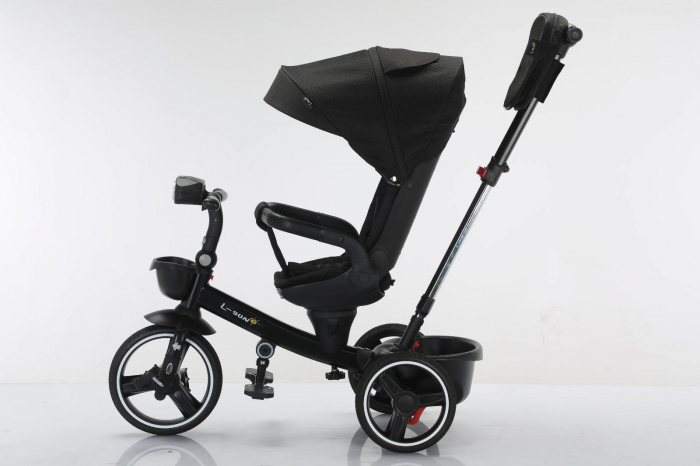 Tricicleta cu scaun reversibil Still, 6-36 luni, cu pozitie de somn, roata cauciuc, cu lumini si muzica, SL06 [9]