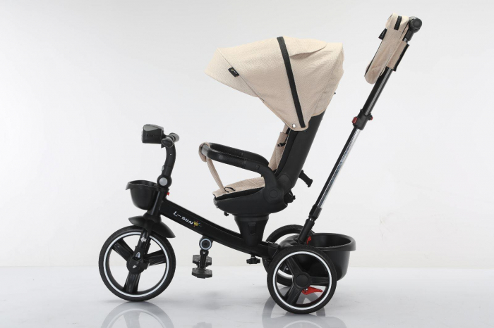 Tricicleta cu scaun reversibil Still, 6-36 luni, cu pozitie de somn, roata cauciuc, cu lumini si muzica, SL06 [6]