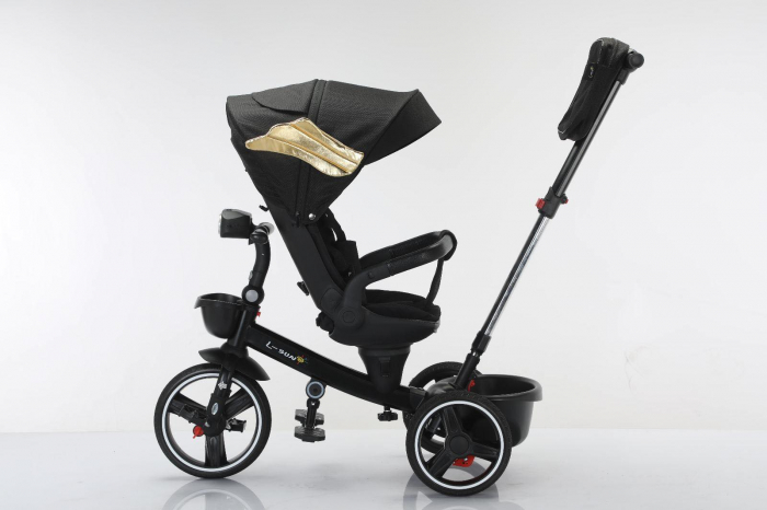 Tricicleta cu scaun reversibil Still, 6-36 luni, cu pozitie de somn, roata cauciuc, cu lumini si muzica, SL06 [5]