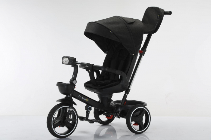 Tricicleta cu scaun reversibil Still, 6-36 luni, cu pozitie de somn, roata cauciuc, cu lumini si muzica, SL06 [2]