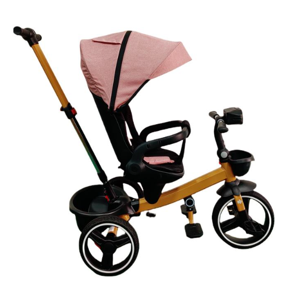 Tricicleta cu scaun reversibil Still, 6-36 luni, cu pozitie de somn, roata cauciuc, lumini si muzica, 8 luni-5 ani, Pliabila [3]