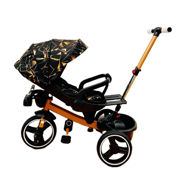 Tricicleta cu scaun reversibil Still, 6-36 luni, cu pozitie de somn, roata cauciuc, lumini si muzica, 8 luni-5 ani, Pliabila [2]