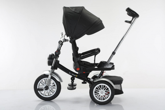 Tricicleta cu scaun reversibil Still, 6-36 luni, cu pozitie de somn, roata cauciuc, tip Motocicleta cu far, lumini si muzica, SL03 [4]