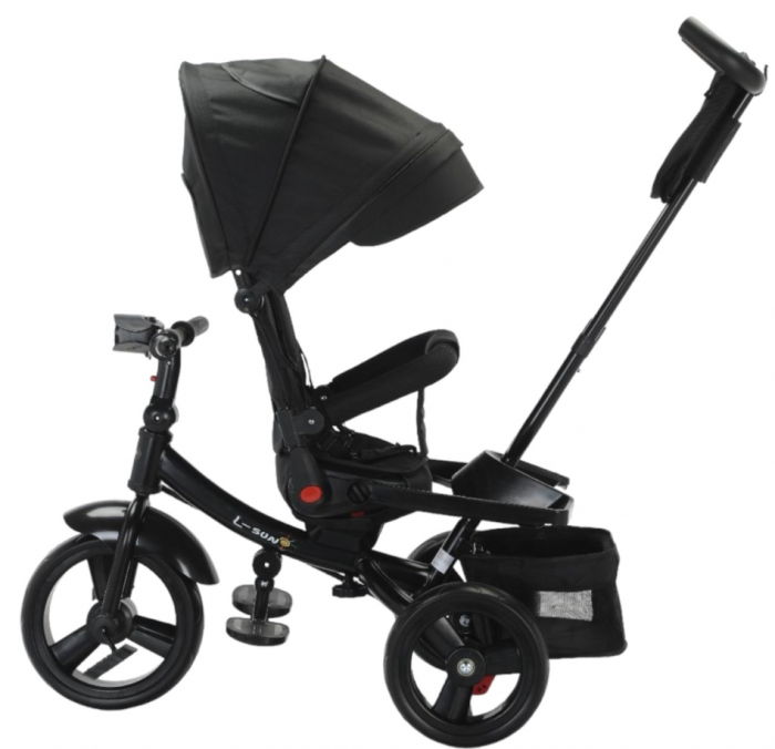 Tricicleta cu scaun reversibil Still, de la 6 luni la 5 ani, cu pozitie de somn, roata Eva plina, siliconata [3]