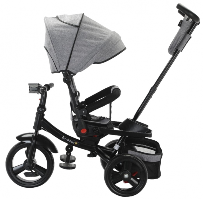 Tricicleta cu scaun reversibil Still, de la 6 luni la 5 ani, cu pozitie de somn, roata Eva plina, siliconata [2]