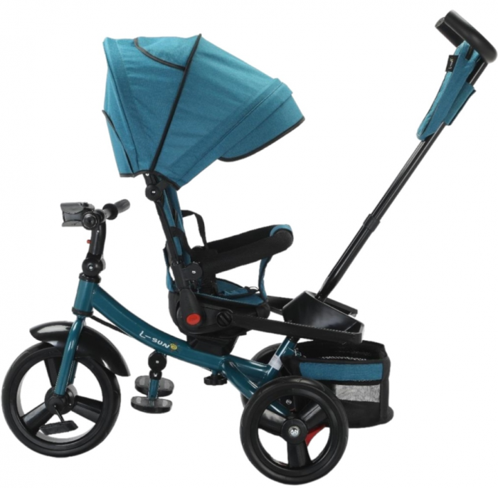 Tricicleta cu scaun reversibil Still, de la 6 luni la 5 ani, cu pozitie de somn, roata Eva plina, siliconata [2]