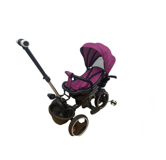 Tricicleta cu scaun reversibil Still, 6-36 luni, cu pozitie de somn, roata plina, Bubu-Still® [3]