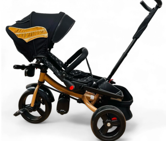 Tricicleta cu scaun reversibil Still, 6-36 luni, cu pozitie de somn, cadru aluminiu, roata plina [2]