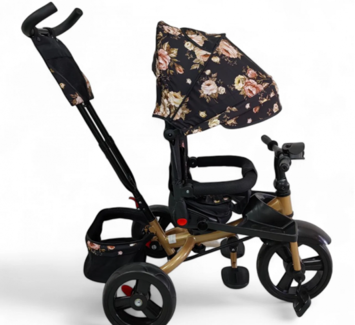 Tricicleta cu scaun reversibil Still, 6-36 luni, cu pozitie de somn, cadru aluminiu, roata plina [2]