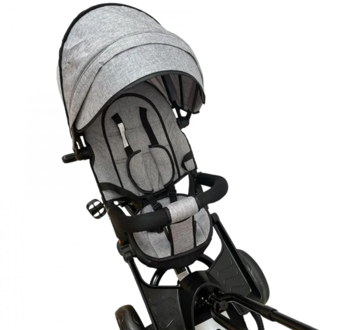 Tricicleta cu scaun reversibil Still, 6-36 luni, cu pozitie de somn, roata plina [4]