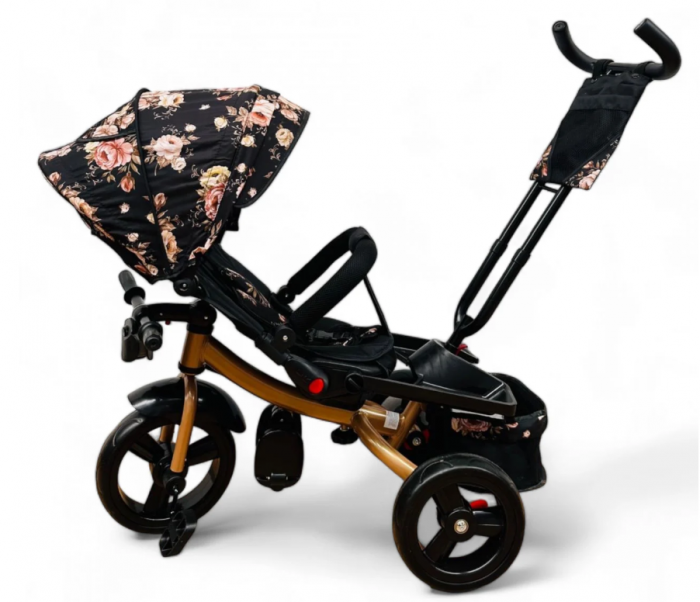 Tricicleta cu scaun reversibil Still, 6-36 luni, cu pozitie de somn, cadru aluminiu, roata plina [3]