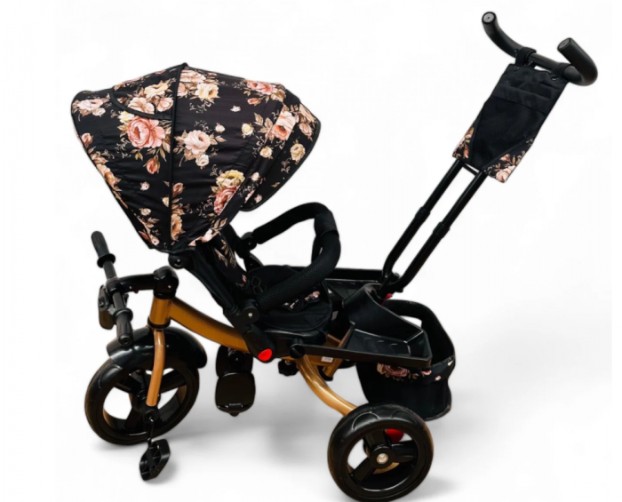 Tricicleta cu scaun reversibil Still, 6-36 luni, cu pozitie de somn, cadru aluminiu, roata plina [4]