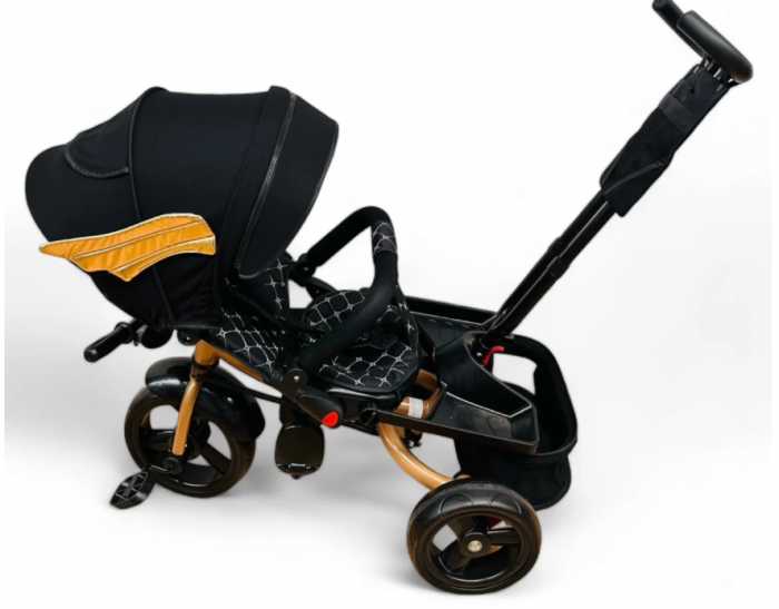 Tricicleta cu scaun reversibil Still, 6-36 luni, cu pozitie de somn, cadru aluminiu, roata plina [3]