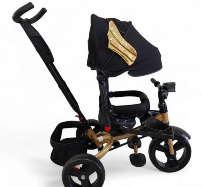 Tricicleta cu scaun reversibil Still, 6-36 luni, cu pozitie de somn, cadru aluminiu, roata plina [4]