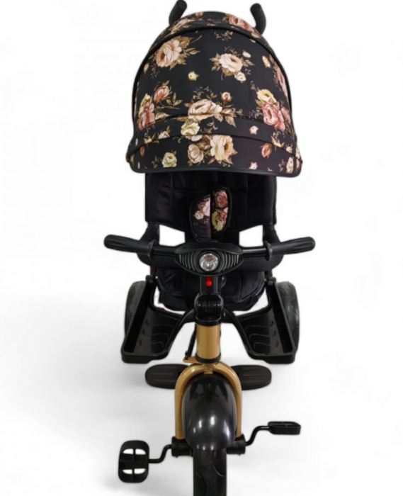 Tricicleta cu scaun reversibil Still, 6-36 luni, cu pozitie de somn, cadru aluminiu, roata plina [6]