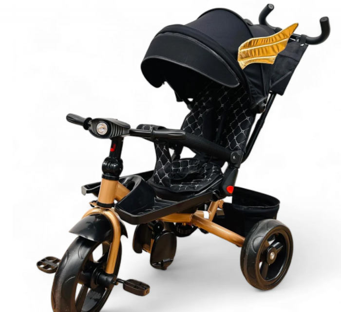 Tricicleta cu scaun reversibil Still, 6-36 luni, cu pozitie de somn, cadru aluminiu, roata plina [6]