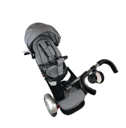 Tricicleta cu scaun reversibil Still, 6-36 luni, cu pozitie de somn, roata plina, cu lumini si sunete, tip motocicleta [4]