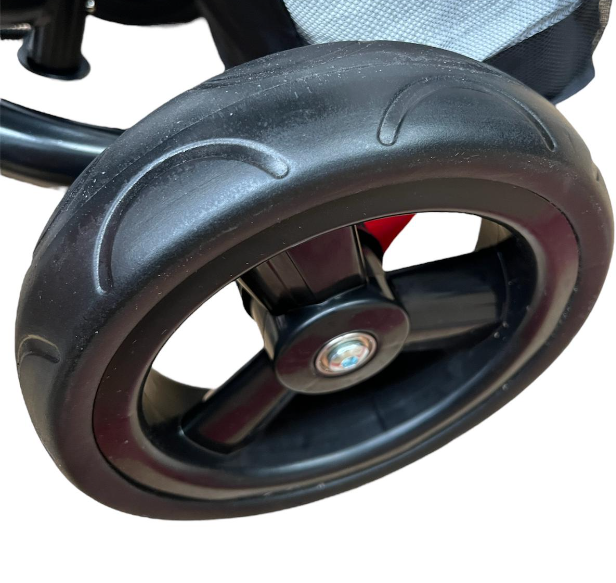 Tricicleta cu scaun reversibil Still, 6-36 luni, cu pozitie de somn, roata plina, negru [6]