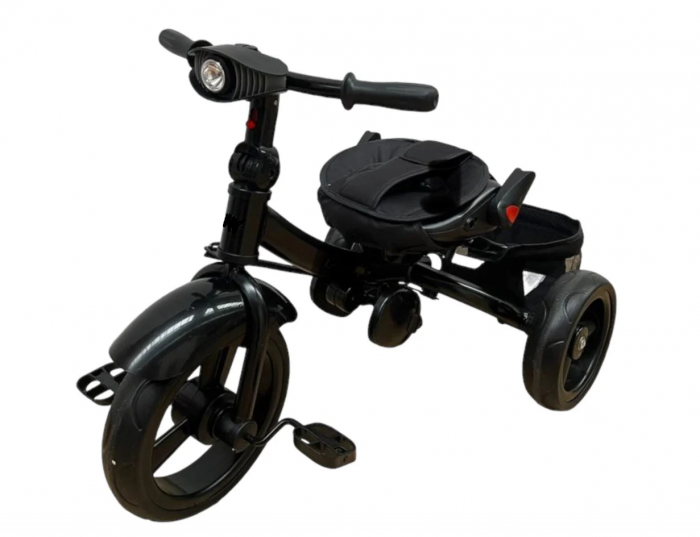 Tricicleta cu scaun reversibil Still, de la 6 luni la 5 ani, cu pozitie de somn, roata Eva plina, siliconata, Albastru Turcoaz [5]