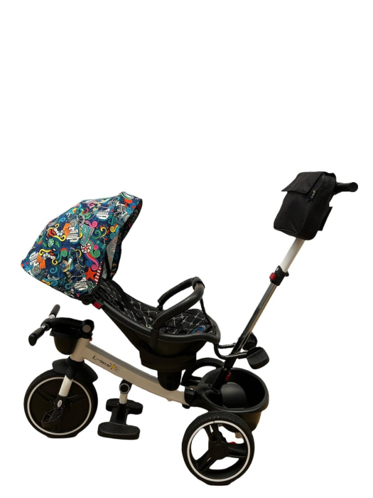 Tricicleta cu scaun reversibil Sun, 6-36 luni, cu pozitie de somn, Bubu-Still, sezut ergonomic tip scoica, roti cauciuc, Multicolor [7]