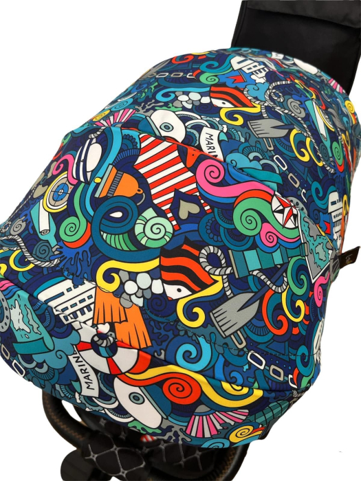 Tricicleta cu scaun reversibil Sun, 6-36 luni, cu pozitie de somn, Bubu-Still, sezut ergonomic tip scoica, roti cauciuc, Multicolor [8]