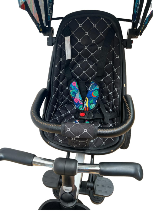 Tricicleta cu scaun reversibil Sun, 6-36 luni, cu pozitie de somn, Bubu-Still, sezut ergonomic tip scoica, roti cauciuc, Multicolor [6]