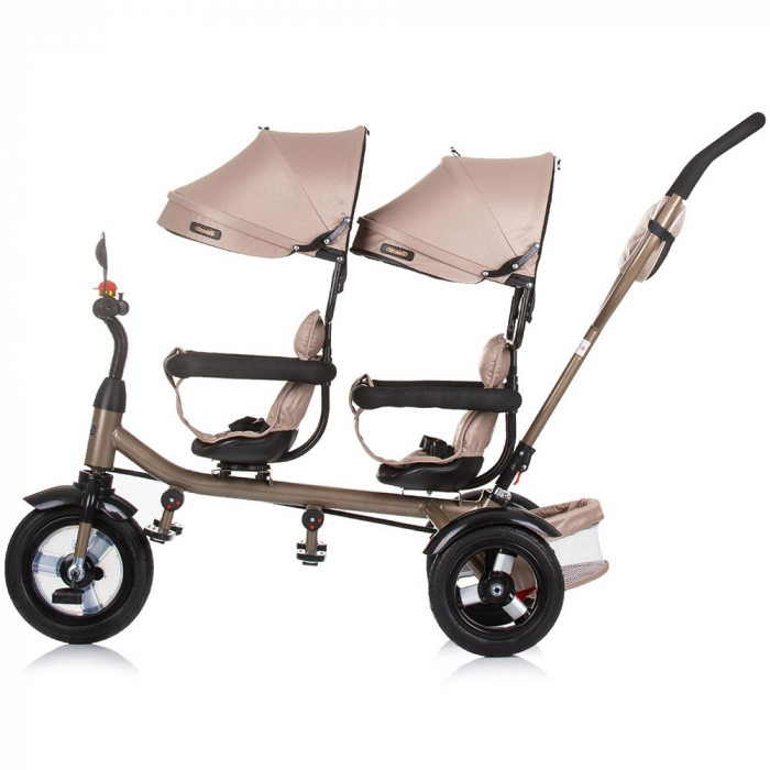 Tricicleta gemeni Chipolino 2Play golden beige [3]
