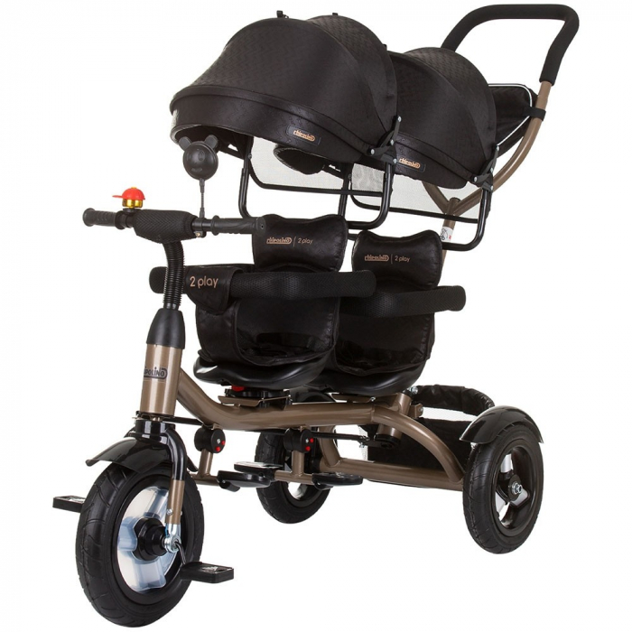 Tricicleta gemeni Chipolino 2Play obsidian gold [1]
