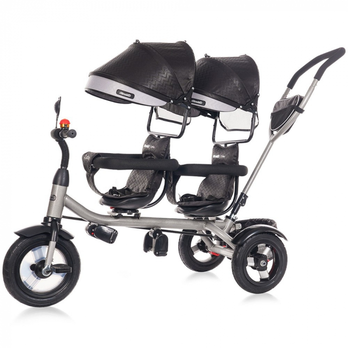 Tricicleta gemeni Chipolino 2Play obsidian silver [2]