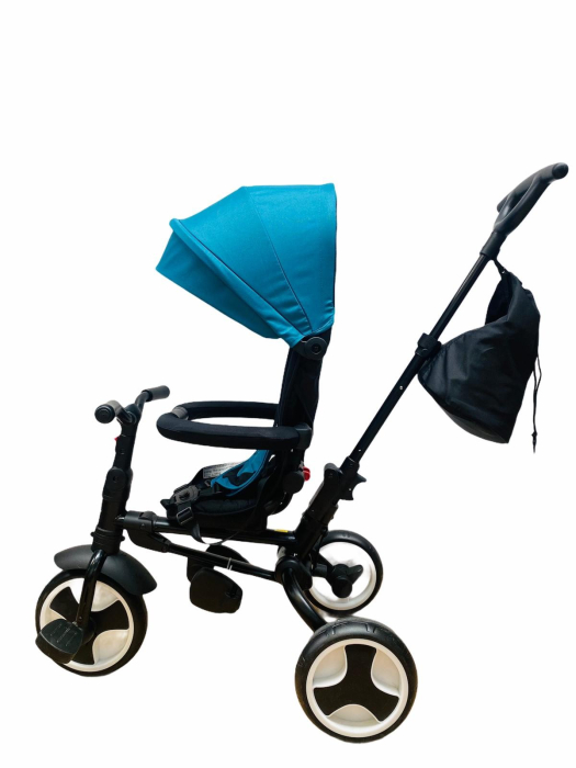 Tricicleta ultrapliabila, maner reversibil,3 in 1,Bubu-Still®,reversibila, pozitie de somn,albastra [4]