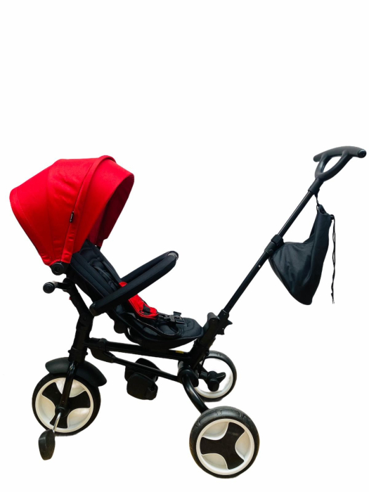 Tricicleta ultrapliabila, maner reversibil,3 in 1,Bubu-Still®,reversibila, pozitie de somn,rosu [2]