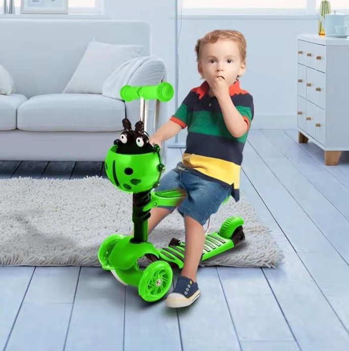 Trotineta 5 in , cu 3 roti si scaunel, Cu control parental si scaunel detasabil, Varsta 2-7 ani [2]