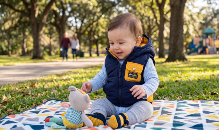 Vesta de fas pentru copii, Vitamins Baby, Albastra [3]