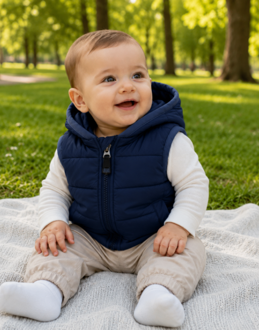 Vesta de fas pentru copii, Vitamins Baby, bleumarin [2]