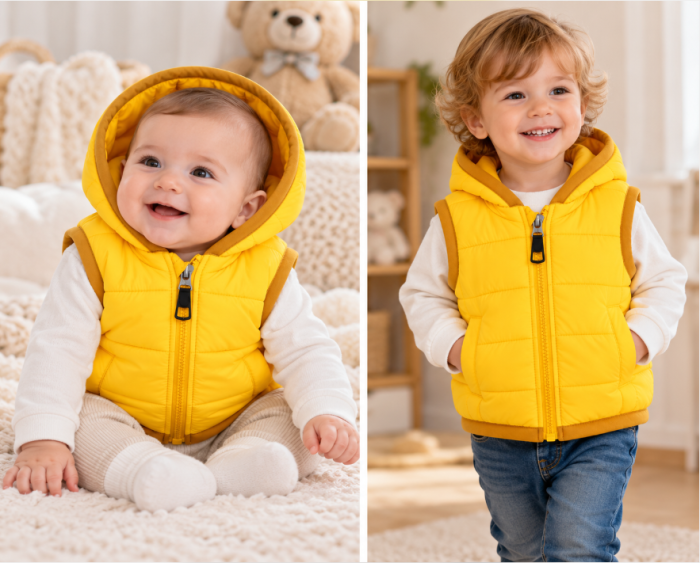 Vesta de fas pentru copii, Vitamins Baby, galben [2]