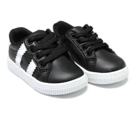 Fetite - Adidas copii,cu talonet ortopedic si perna de aer,negru