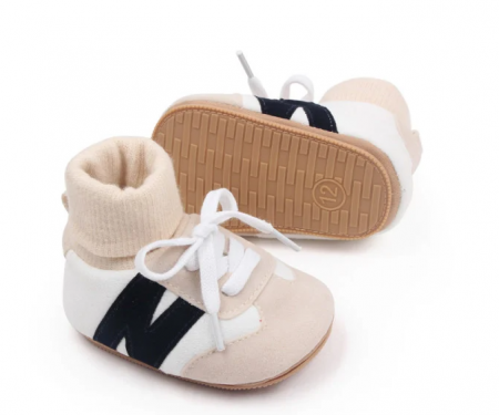 Bebe - Adidasi cu ciorapel, crem