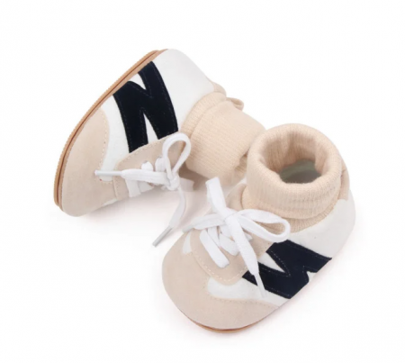 Adidasi cu ciorapel, crem [1]