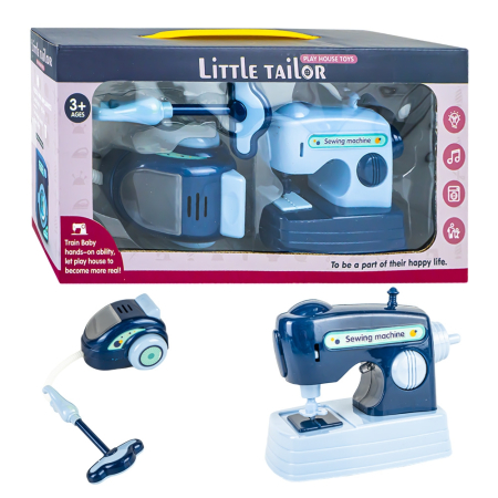 Papusi, plusuri, zane si figurine - Aparate Casnice, Cu Lumina Si Sunet - Aspirator + Masina De Cusut