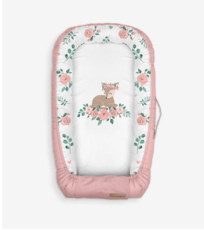 Pentru bebe - Baby Nest Klups Nature & Love Rose N001