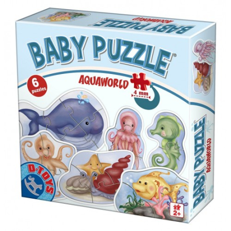Puzzle si jocuri de construit - BABY PUZZLE AQUAWORLD - 6 PUZZLE - DE LA 2 ANI