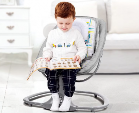 Balansoar electric 3 in 1, cu bluetooth, telecomanda, Mastela [10]