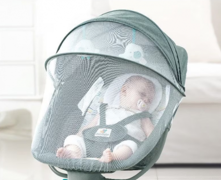 Balansoar electric 3 in 1, cu bluetooth, telecomanda, Mastela [3]