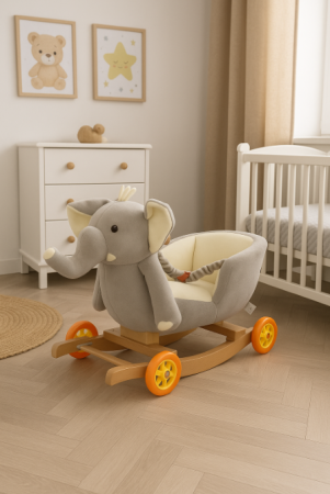 Balansoar,2 in 1,Functie de mergator,elefant gri [1]