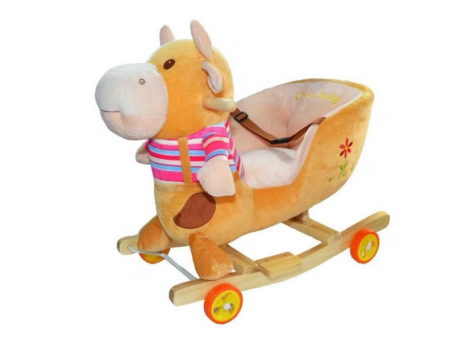 Balansoare si Leagane - Balansoar, Cu spatar,2 in 1, Functie de mergator si balansoar, Vacuta