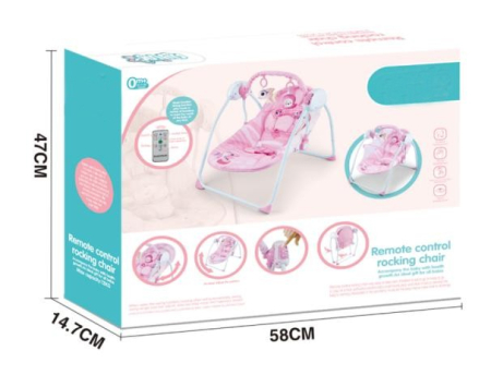 Balansoar leagan -A2 bebelusi cu telecomanda,tehnologie True Speed de recunoastere a greutatii copilului,roz [4]